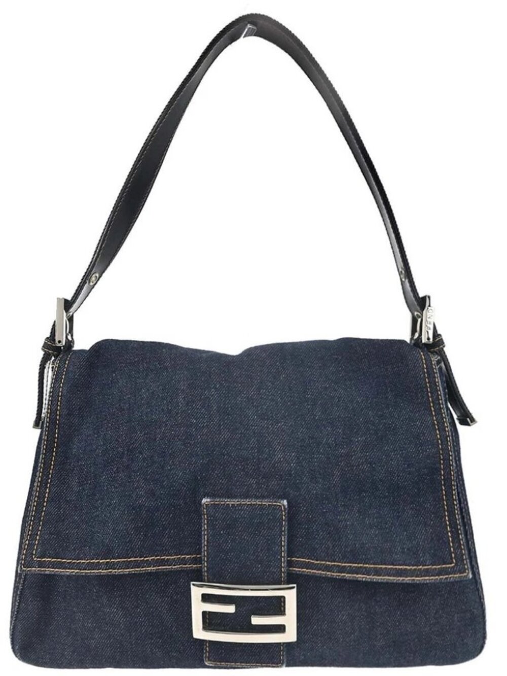 Fendi Indigo Denim Mamma Baguette Handbag